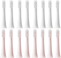 8PCS Compatible for XIAOMI MIJIA T100 Replacement Brush Heads Sonic Electric Toothbrush Vacuum Soft Bristle Suitable Nozzles(8Pink)