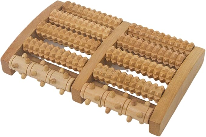 地推木质足底按摩器 家用送长辈脚底滚轮按摩器 Whole Body Roller Massager Roller 多款可选 HomeOffice Body Electric Massagers