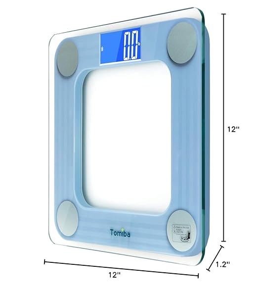 550 Pounds Bathroom Scale High Precision Digital Body Weight with Step-On Technology and Easy-to-Read Backlit LCD