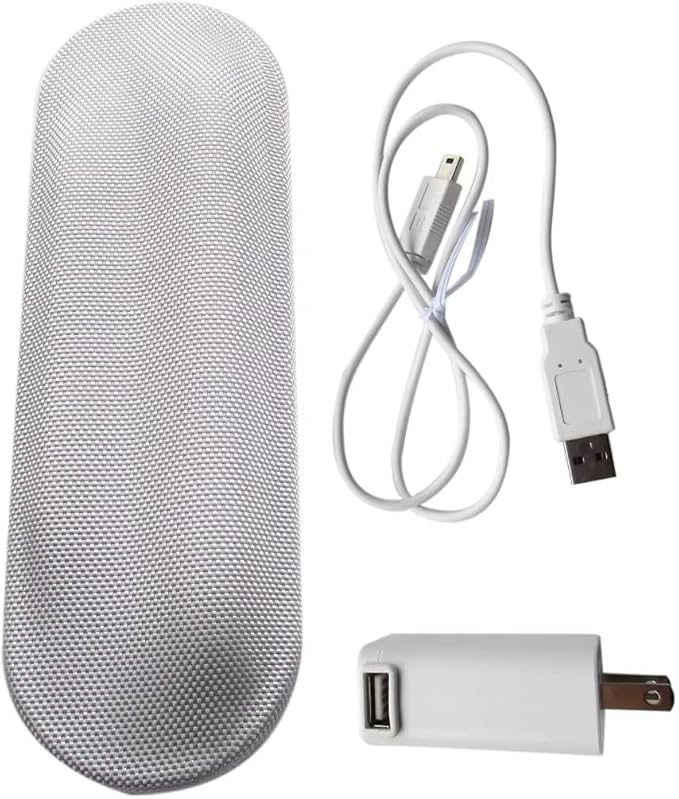 Travel Charger Case w/AC Charer+USB Cable 2023 New HX9210 HX9200 Replacement for Philips Sonicare DiamondClean HX9340 HX9350 HX9382/HX9342/HX939L Toothbrushes(Gray-White)