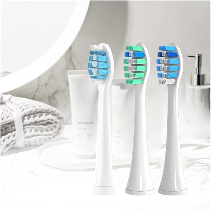 Brush Heads Compatible with Tips Soft Nozzles Vacuum Sealed Packaged Hx3/6/8/9 Series General(20pcs Green)