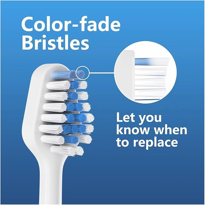 Replacement Toothbrush HeadsCompatible with Philips Hx6015 Bh1022 Hx6062 Electric Tooth Brush Heads(3color-1A-4pcs)