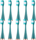10pcs Replacement Brush HeadsCompatible for Sonic Electric Teeth(Green)