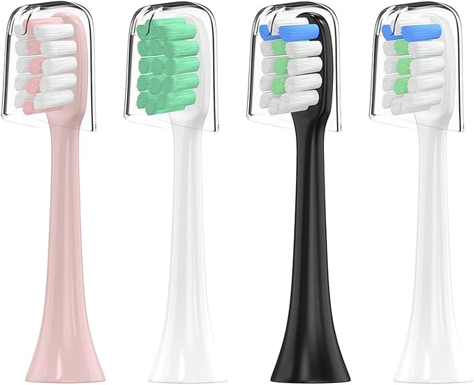 Replacement Compatible ForXiaomi SOOCAS/SOOCARE X3 Toothbrush Head for Xiaomi Mijia Electric Tooth Brush(Gold)