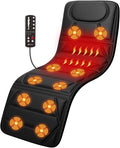 CooCoCo Full Body Massage Mat with Heat Back Massager for Sofa Bed Birthday Gifts for Mom Dad Women Men 10 Motors Vibrating Massaging Mattress Massage Pad Back Massage for Husband Wife