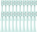 20/50/100PCS Copper Free Replaceable Brush Heads Compatible for X3/X3U/X5 Soft Bristle Mint/VanGo Green Sonic Nozzles No Metal(100MintGreen)