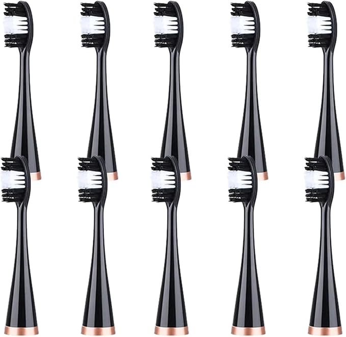 10pcs Replacement Brush Heads(Black)