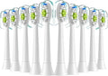 Replacement Toothbrush Heads Compatible with Philips Electric for EasyClean HealthyWhite and Other Snap-On Handles(10pcs White)