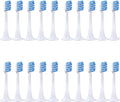 20pcsCompatible for XIAOMI MIJIA T300 T500 Sonic Toothbrush Heads Teethbrush Replacement(20pcs Blue-Soft)