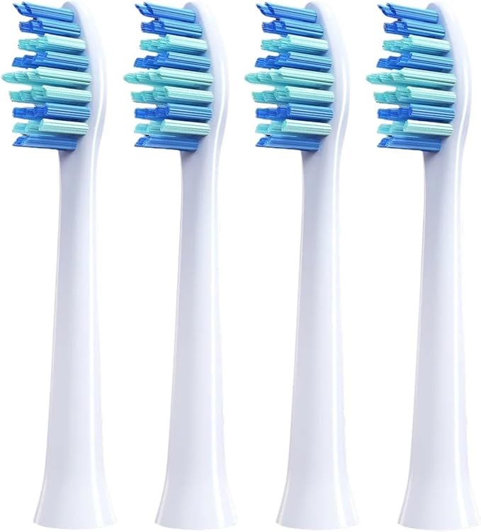 8 Pcs Replacement Brush Heads for Toothbrush Head Teeth Cleaner and with Dust Cover(White)