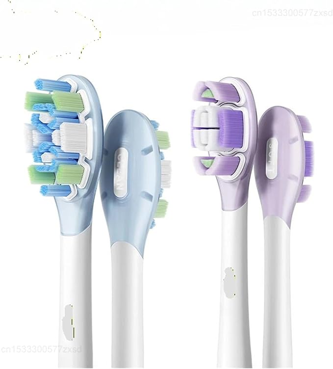 Electric Toothbrush Brush Head Compatible for Sonic Vibration Pro 4 Brushing Modes IPX8 Waterproof(Caring Version)