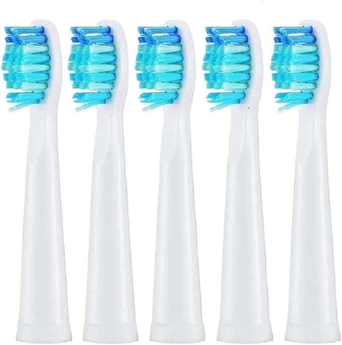 5 Pcs Replacement Brush HeadsCompatible for FW-507/508/515/551/917/959/2011/D1/D3 Electric Toothbrush Bristle(5 Pcs White)