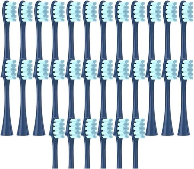 30PCS Vacuum BrushCompatible for X/X PRO/ Z1/ F1/ One/Air 2 /SE Replacement Head Toothbrush Nozzles Soft Bristle(30Blue)