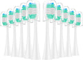10 Pieces Large Brush Head Crescent-Shaped Bristles Compatible for Aquasonic Series Electric Toothbrush Soft Bristle Deep Clean Teeth(White)