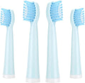 Compatible for AUX A11 Electric Toothbrush Replacement Heads Soft Brush Bristles Nozzles(4PCS Blue)