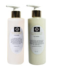 Organic Duo Skin Body Wash &amp Lotion System (8 fl oz each bottle) (Vanilla Musk)
