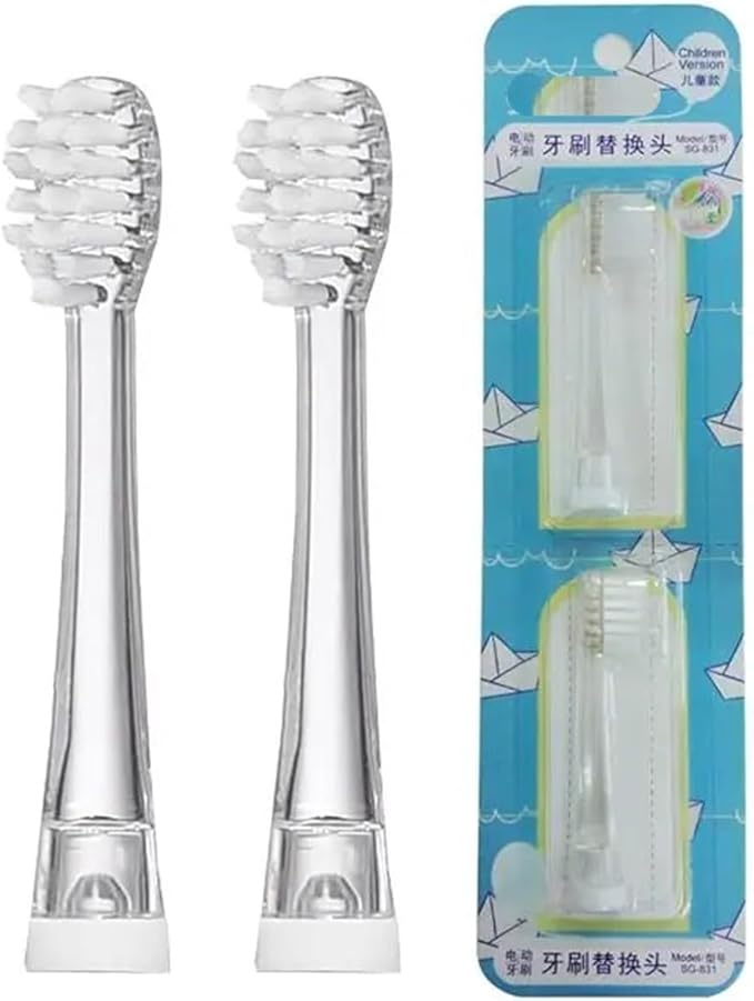 Kids Toothbrush Heads YCSG-831 for Compatible ForSonic Electric EK6 Children Replacement Brush Head Ultral Soft 2pcs/Pack(4 Small Heads)