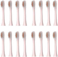 Replacement Toothbrush HeadsCompatible for N101 N100 N105 Electric Soft Bristles Nozzles4/8/16Pcs(16pcs Pink)