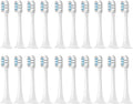 Compatible with Philips HX9003 9013 9112 9141 9172 9182 9332 9340 9342 9350 9352 9362 9363 Vacuum Toothbrush Soft Bristle Heads(PHILIPS-20pcs)