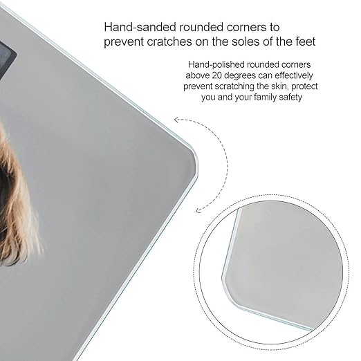 Shih Tzu Dog Weight Scale Cute Bathroom Scale for Body Highly Accurate Digital Weighing Machine for People Compact LCD Display Scales with Sturdy Toughened Glass Scales