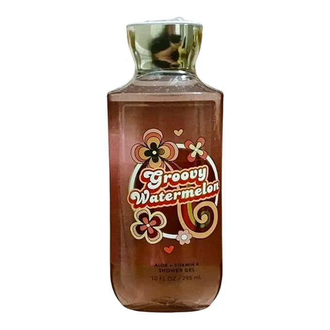 Groovy Watermelon Shower Gel with Aloe and Vitamin E – 10 fl oz (295 mL)