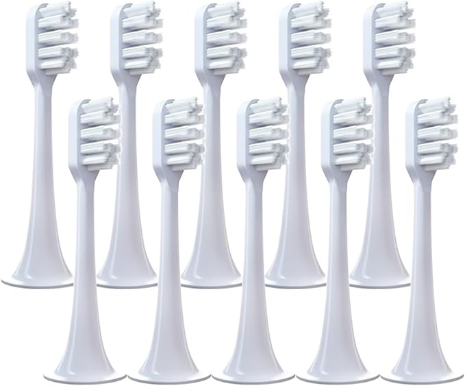5/8/10PCS Replacement Toothbrush HeadsCompatible for Xiaomi T300 T500 Sonic Electric Teeth Brush Soft Teethbrush Nozzles(10 White Soft)