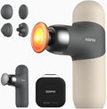 RENPHO Mini Thermal Massage Gun with Heat Portable Deep Tissue Percussion Massager with 4 Heads for Neck &amp Back Comfort Ultra-Quiet Operation for Home Office &amp Travel Includes Compact Carr