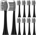 Compatible with My Variations The Electric Toothbrush Replacement Brush HeadsCompatible for with Protection Cover(Black)