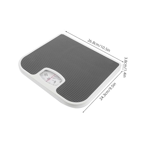 Accurate Mechanical Scale Portable Analog Design for Home Use and Stylish Bath Scale for Weight Tracking No Batteries Required