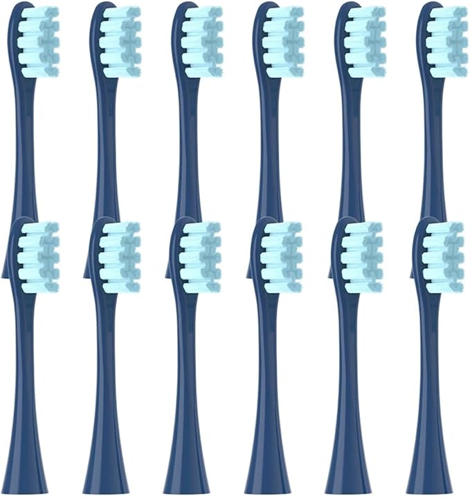 Compatible for Replacement Brush Heads for X/X PRO/ Z1/ F1/ One/Air 2 /SE Toothbrush Soft Bristle Nozzles Refill(12Blue)