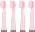 Compatible for AUX A11 Electric Toothbrush Replacement Heads Soft Brush Bristles Nozzles(4PCS Pink)