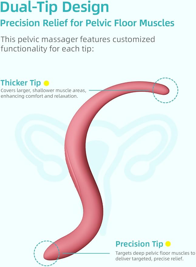 Female Personal Massager - Women Private Care Toolwith 10 Vibration and 3 HeatingRose Vibrating can Relax Pelvic Floor Muscles and Awaken Internal Tissue VitalityPrenatal and Postpartum Essentials