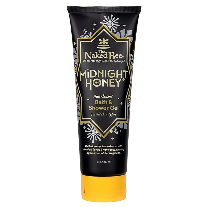 The Naked Bee Midnight Honey Perlized Bath &amp Shower Gel 8 oz