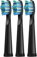 Replacement Toothbrush Heads Compatible for SG-575/507B/508/551/958/908/909/917/610/659/719/910/548/2303 Electric(Black 3pcs)