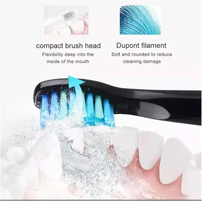 10pcs Electric Replacement Brush Heads Sonic Toothbrush Hygiene Care 899 Set Compatible for Seago SG910 SG507 SG958 SG515 SG949 SG575(10 White Heads)