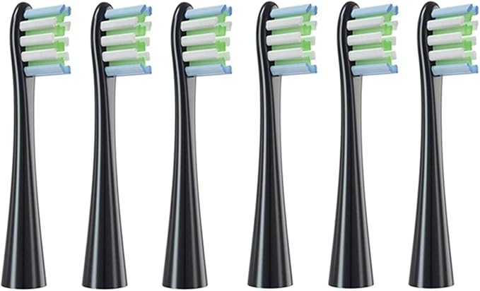Replacement Brush HeadsaCompatible for Oclean Flow/X PRO Elite/X /F1/Z1/One/ Air2 Sonic Electric Toothbrush Nozzles(6 HOC)