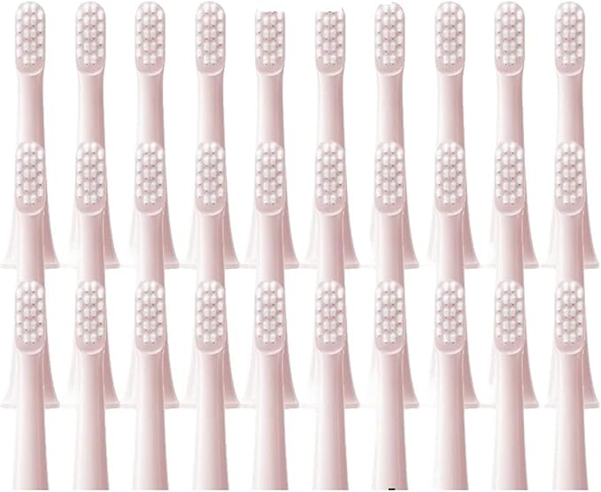 Brush Heads Compatible for T100 20/50/100Pcs Toothbrush Soft Bristle Vacuum Nozzles(50Pcs Pink)