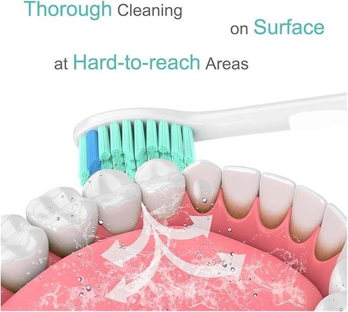 4pcs Brush HeadsCompatible for Philips Sonicare Toothbrush E-Series Essence HX7351 7361 7500 7800 9800 9842 5310