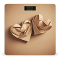 Paper Folded Heart Shape Scale for Body Weight Accurate Digital Bathroom Scale Toughened Glass High Precision Scales Smart Weight Scales with Large LCD Backlight Display Weighing Machine