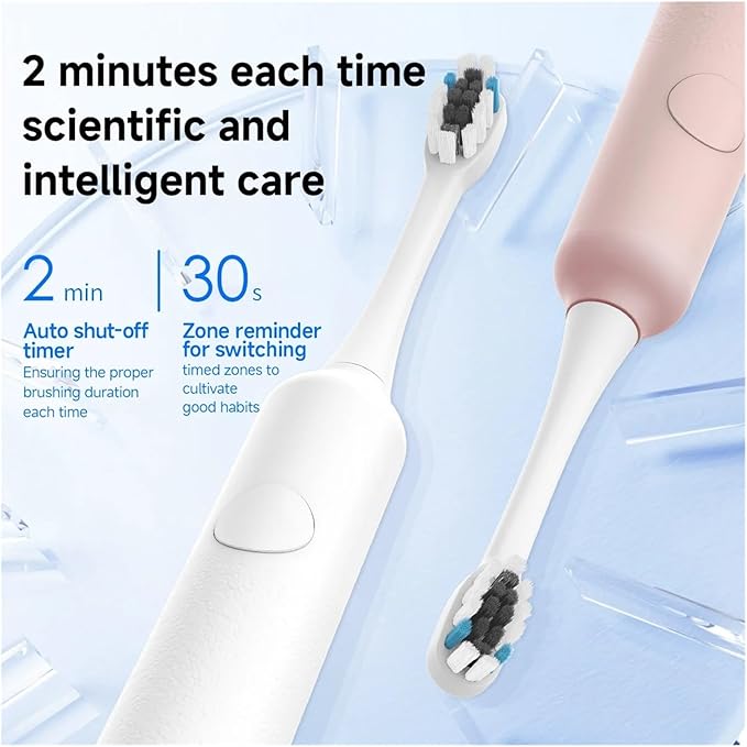 8pcs Replacement Heads Compatible for Toothbrush MT001 Brush Nozzles