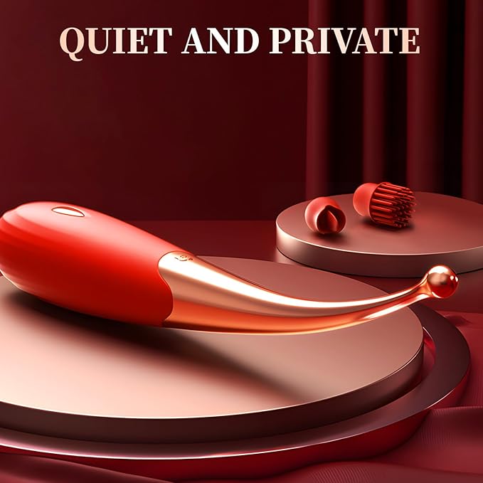 Portable Vibrating Massager -Clitioral Sucker Relaxes Muscles Heating Modes Viboators Toy Couples- for Body and Back Foot Silent Personal for Sports Massage Adult Tools Relaxation PWn4 (red)