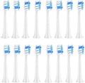 Compatible for Fairywill P11 T9 P80 Electric Toothbrush Heads(White 16pcs)