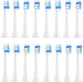 Compatible for Fairywill P11 T9 P80 Toothbrush Heads 16/32pcs(16WHITE)