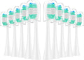 Compatible for Aquasonic 10PCS Large Replacement Brush Heads - Crescent-Shaped Soft Bristle Deep Clean for Series Toothbrushes(White)