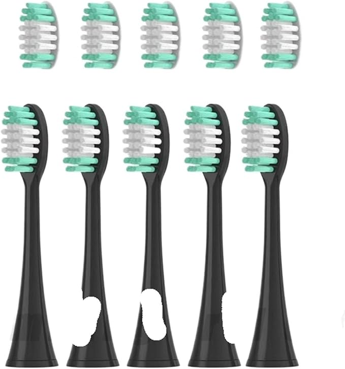 Electric Toothbrush Heads Compatible for Aquasonic Black Series/Series Pro/Vibe Series Unisex Replacement Nozzle(10PCS Mix)