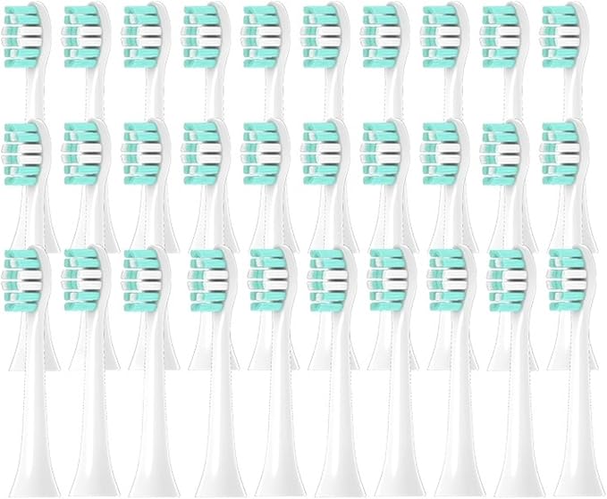 Electric Toothbrush Soft Bristle HeadsCompatible for Philips HX3120 3130 3216 3226 3240 3250 3260 3631(30pcs)