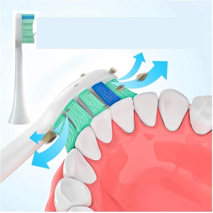 4PCSCompatible for Different Toothbrush Head Soft Bristles Electric Replacement