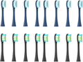 Replacement Brush Heads Compatible for Oclean X/X PRO/ Z1/ F1/ One/Air 2 /SE Sonic Electric Toothbrush Head Soft Bristle Nozzles(8Darkblue-8Black)