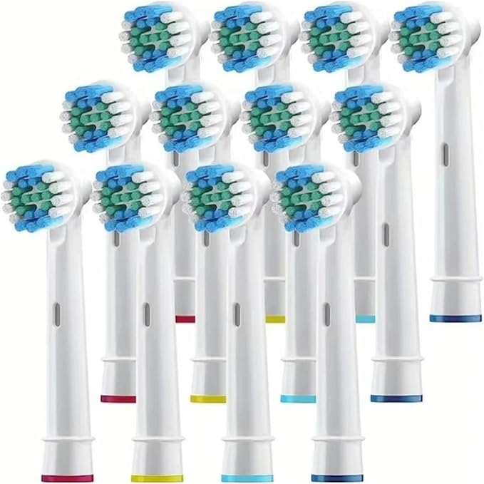 4/12/16Pcs Replacement Toothbrush Heads Compatible for Oral-BBraun Electric Toothbrush Heads Brush Heads(Standard 12pcs)