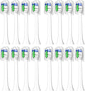 4/8/12/16 Pcs Replacement Toothbrush Heads Compatible for PhilipsSonicare Electric Toothbrush Refills for 1100 2100 4100 5100(16pcs White)